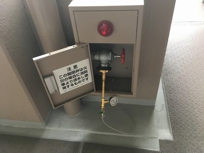 H30年11月　名古屋市守山区　マンション　連結送水管耐圧試験 作業内容2