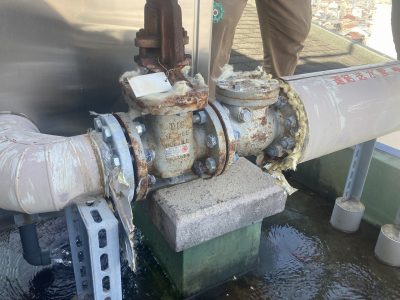 令和４年８月　西区　連結送水管改修工事 作業内容5